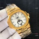 Top Grade Replica Patek Philippe Nautilus Annual Calendar 39.5mm Watch Yellow Gold